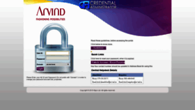 What Credadmin.arvind.com website looked like in 2019 (4 years ago)