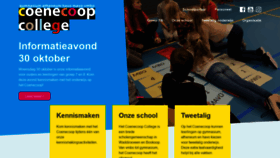 What Coenecoopcollege.nl website looked like in 2019 (4 years ago)