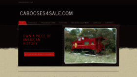 What Cabooses4sale.com website looked like in 2019 (4 years ago)