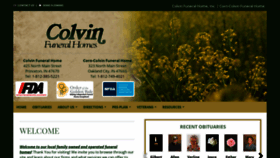 What Colvinfuneralhome.com website looked like in 2019 (4 years ago)
