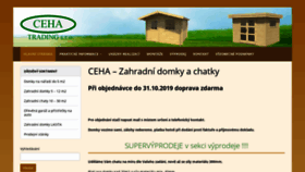 What Ceha.cz website looked like in 2019 (4 years ago)