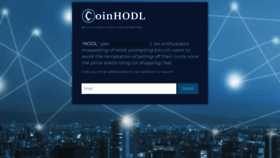 What Coinhodl.com website looked like in 2019 (4 years ago)