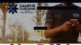 What Campuscustoms.com website looked like in 2019 (4 years ago)