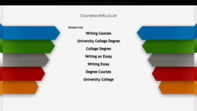 What Coursework4u.co.uk website looked like in 2019 (4 years ago)