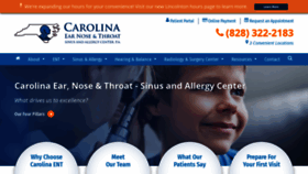 What Carolinaearnosethroat.com website looked like in 2019 (4 years ago)
