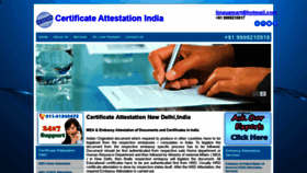 What Certificateattestationdelhi.com website looked like in 2019 (4 years ago)