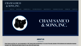 What Chamsamco.ph website looked like in 2019 (4 years ago)
