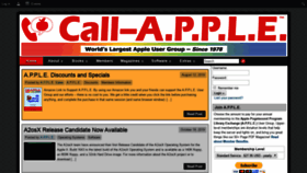 What Callapple.org website looked like in 2019 (4 years ago)