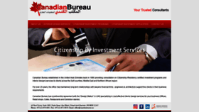 What Canadianbureau.ae website looked like in 2019 (4 years ago)