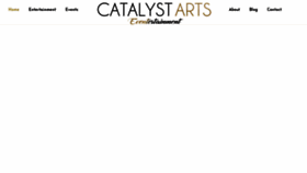 What Catalystarts.com website looked like in 2019 (4 years ago)