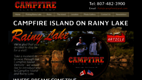 What Campfireisland.com website looked like in 2019 (4 years ago)