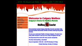 What Calgarymailbox.ca website looked like in 2019 (4 years ago)