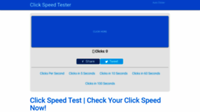 What Clickspeedtester.com website looked like in 2019 (4 years ago)