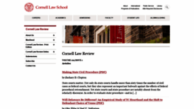 What Cornelllawreview.org website looked like in 2019 (4 years ago)