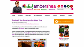 What Chefambershea.com website looked like in 2019 (4 years ago)