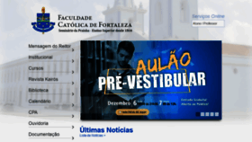 What Catolicadefortaleza.edu.br website looked like in 2019 (4 years ago)