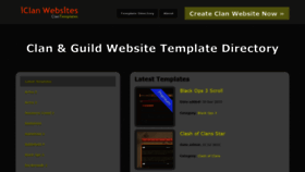 What Clantemplates.org website looked like in 2019 (4 years ago)