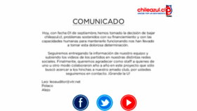 What Chileazul.cl website looked like in 2019 (6 years ago)