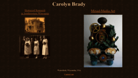 What Carolynbrady.com website looked like in 2019 (4 years ago)