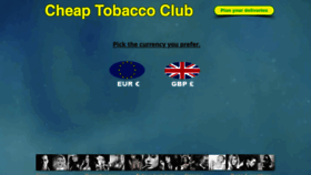 What Cheaptobacco.club website looked like in 2019 (4 years ago)