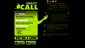 What Crazycall.net website looked like in 2019 (4 years ago)