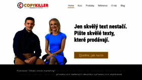 What Copykiller.cz website looked like in 2019 (4 years ago)