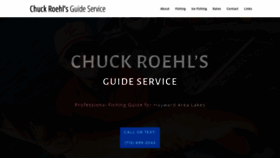 What Chuckroehlsguideservice.com website looked like in 2019 (4 years ago)