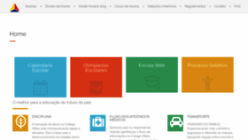 What Colegiomilitartiradentes.com.br website looked like in 2019 (4 years ago)