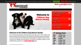 What Chilternsdogrescue.org.uk website looked like in 2019 (4 years ago)