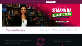 What Clarissapereira.com.br website looked like in 2019 (4 years ago)