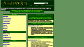 What Comingbackalive.com website looked like in 2019 (4 years ago)