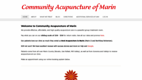 What Communityacupunctureofmarin.com website looked like in 2019 (4 years ago)