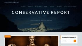What Conservativereport.org website looked like in 2019 (4 years ago)
