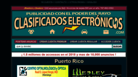 What Clasificadoselectronicos.com website looked like in 2019 (4 years ago)