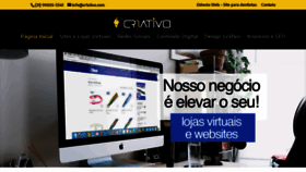What Cr1ativo.com website looked like in 2019 (4 years ago)