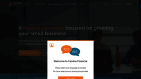 What Caminofinancial.com website looked like in 2019 (4 years ago)