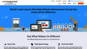 What Convergencesupportdesk.com website looked like in 2019 (4 years ago)