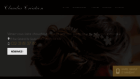 What Claudia-creation.fr website looked like in 2019 (6 years ago)
