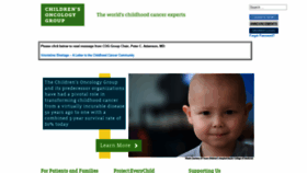 What Childrensoncologygroup.org website looked like in 2019 (4 years ago)