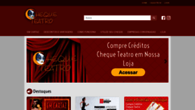 What Chequeteatro.com.br website looked like in 2019 (4 years ago)