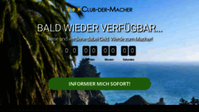 What Club-der-macher.com website looked like in 2019 (4 years ago)
