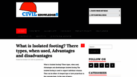 What Civilknowledges.com website looked like in 2019 (4 years ago)