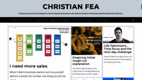 What Christianfea.com website looked like in 2019 (4 years ago)