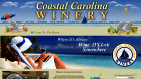 What Coastalcarolinawinery.com website looked like in 2019 (4 years ago)