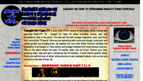What Caught-on-tape.tv website looked like in 2011 (13 years ago)