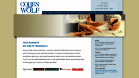 What Cohenandwolf.com website looked like in 2019 (4 years ago)