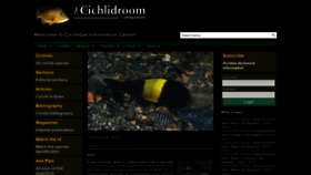 What Cichlidae.com website looked like in 2019 (4 years ago)