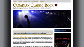 What Canadianclassicrock.com website looked like in 2019 (4 years ago)