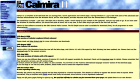 What Calmira.de website looked like in 2019 (4 years ago)