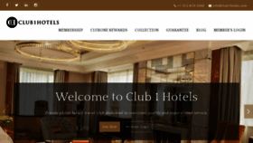 What Club1hotels.com website looked like in 2019 (4 years ago)